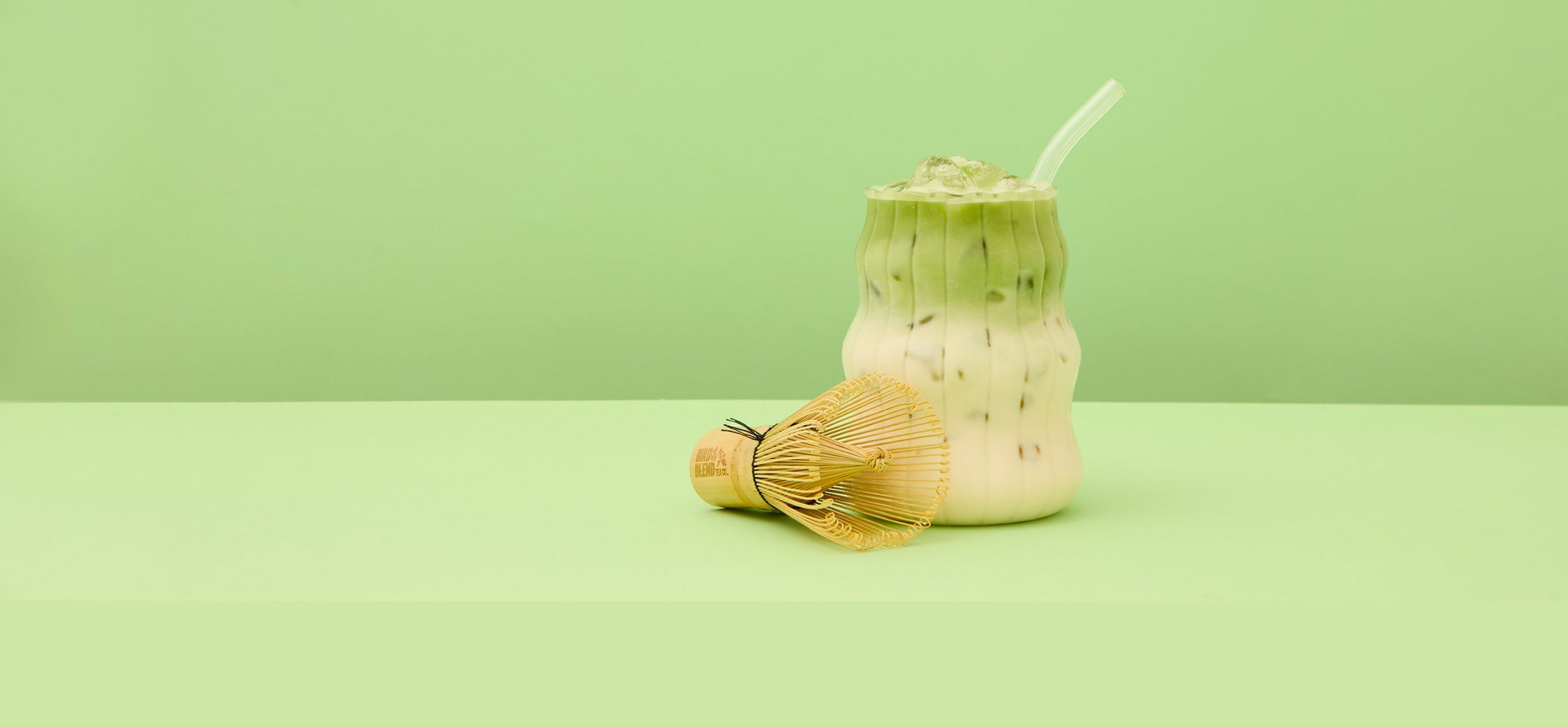 matcha iced drink