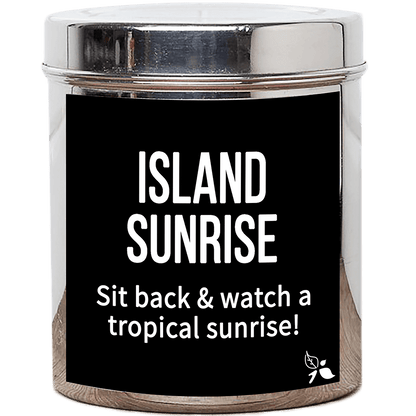 island sunrise digital tea tin