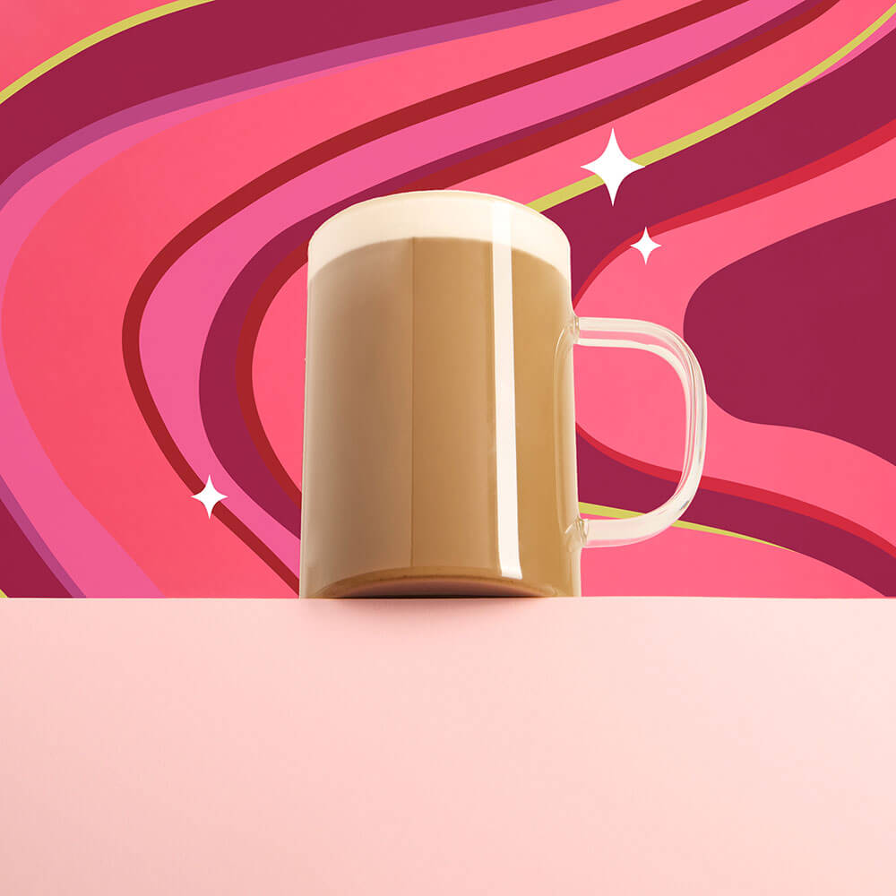 jam jar hojicha green tea latte