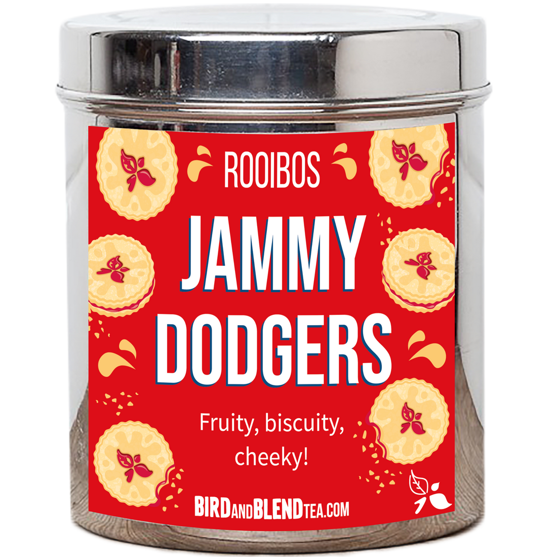 Jammy dodgers custom tea tin