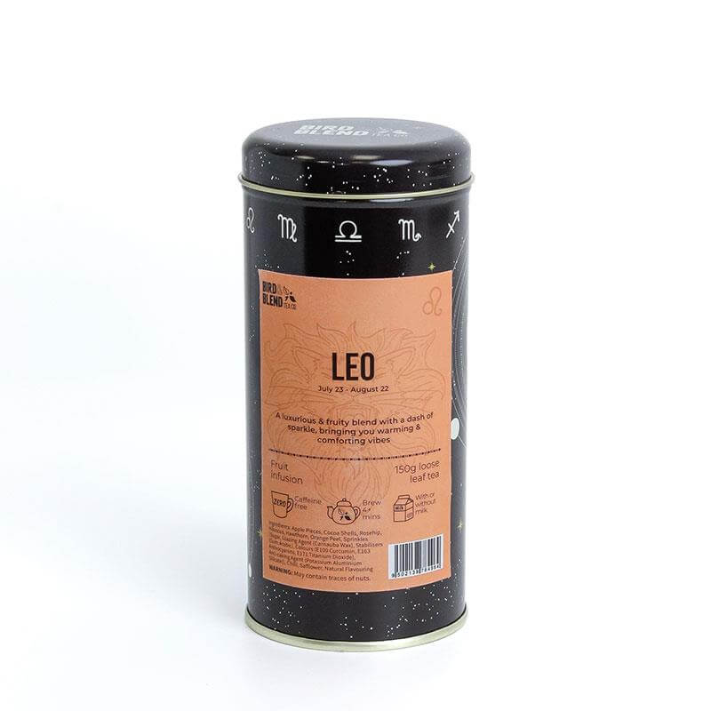 Leo zodiac loose leaf tea tin