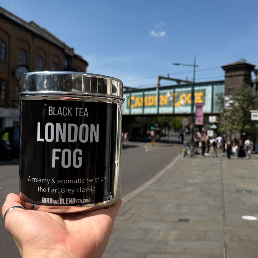 london fog tea tin in london camden town