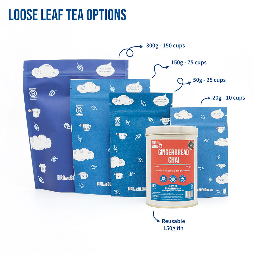 Gingerbread Chai loose leaf tea options