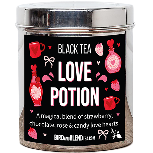 love potion loose leaf tea tin