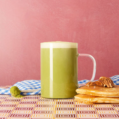 Maple Pecan Pancakes Hot Matcha Tea