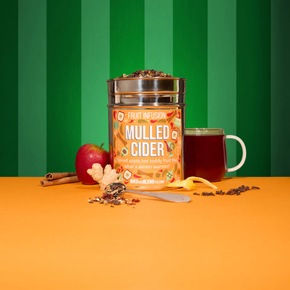 mulled cider tea wall tin and hot tea flavour profile