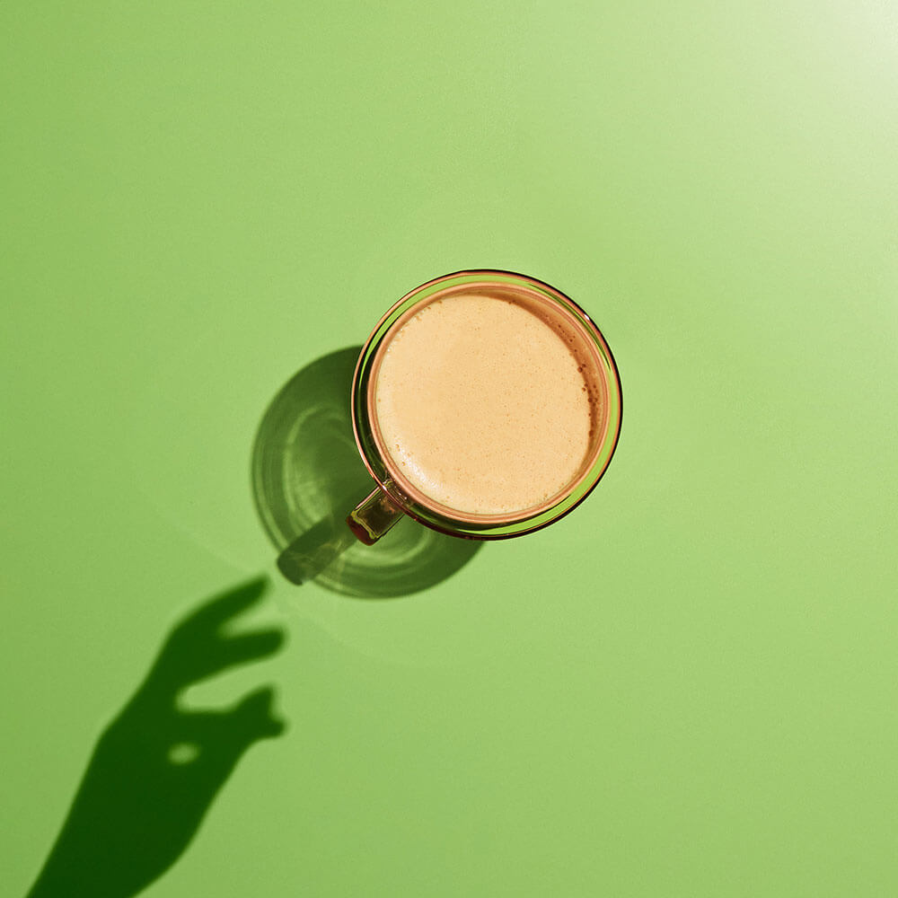 perfect matcha pink glass mug