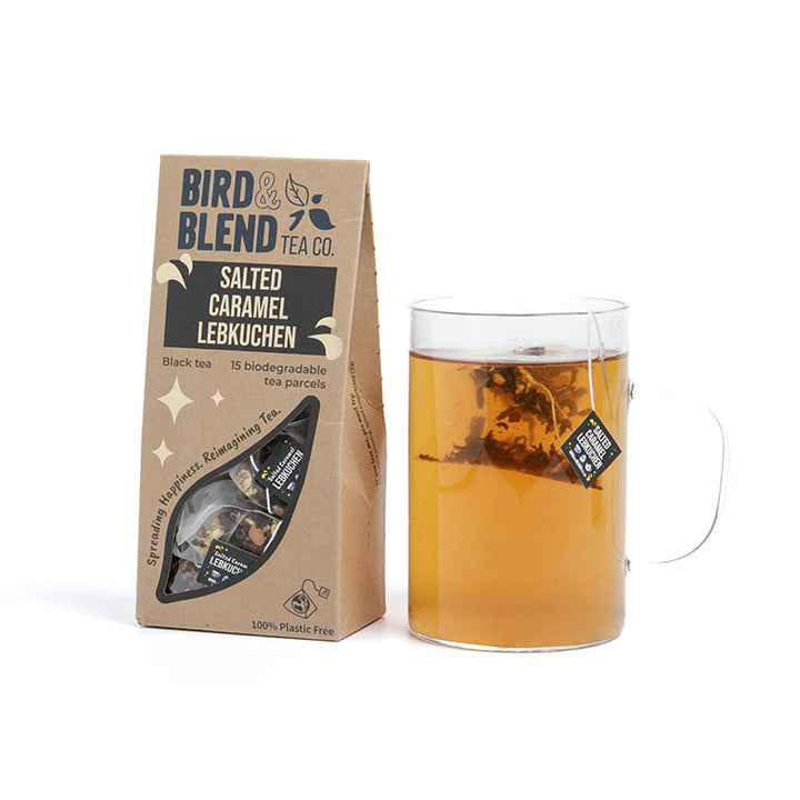 salted caramel lebkuchen tea bag gift