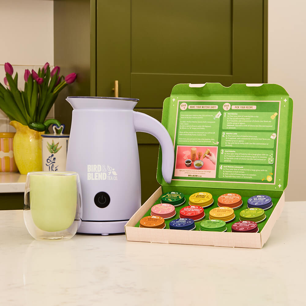  Soft Lilac matcha magic whisk and magical matcha selection box 