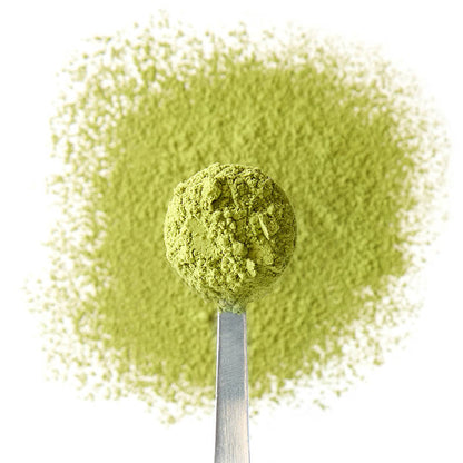 spiced pumpkin pie matcha tea spoon green