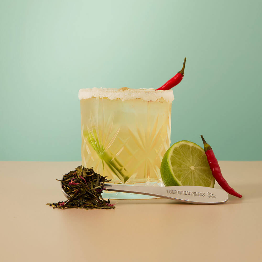 spicy margarita tea mocktail