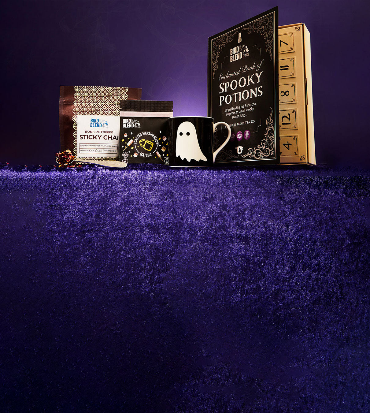 spooky Halloween full tea, matcha and sticky chai collection limited edition