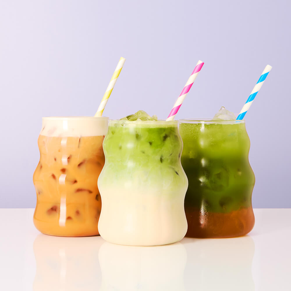 spring matcha smooth vanilla rooibos tea powder iced latte and pistachio gelato matcha iced latte and iced mango sorbet tea
