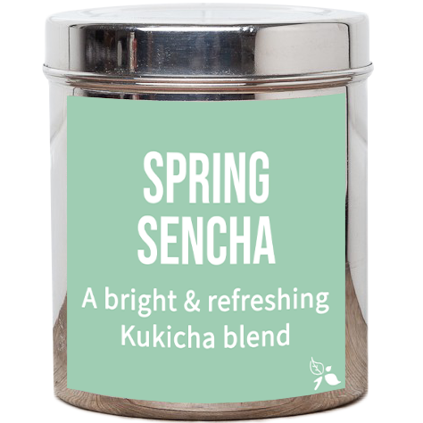 spring sencha tea tin
