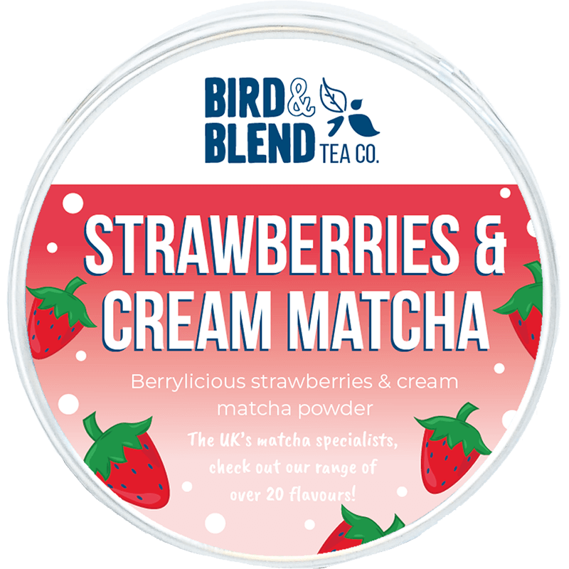 strawberries and cream flavoured matcha