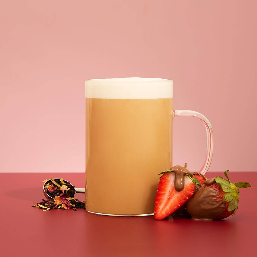 chocolate strawberry flavoured black love potion tea