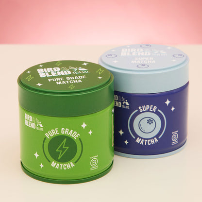pure &amp; super matcha tea tins