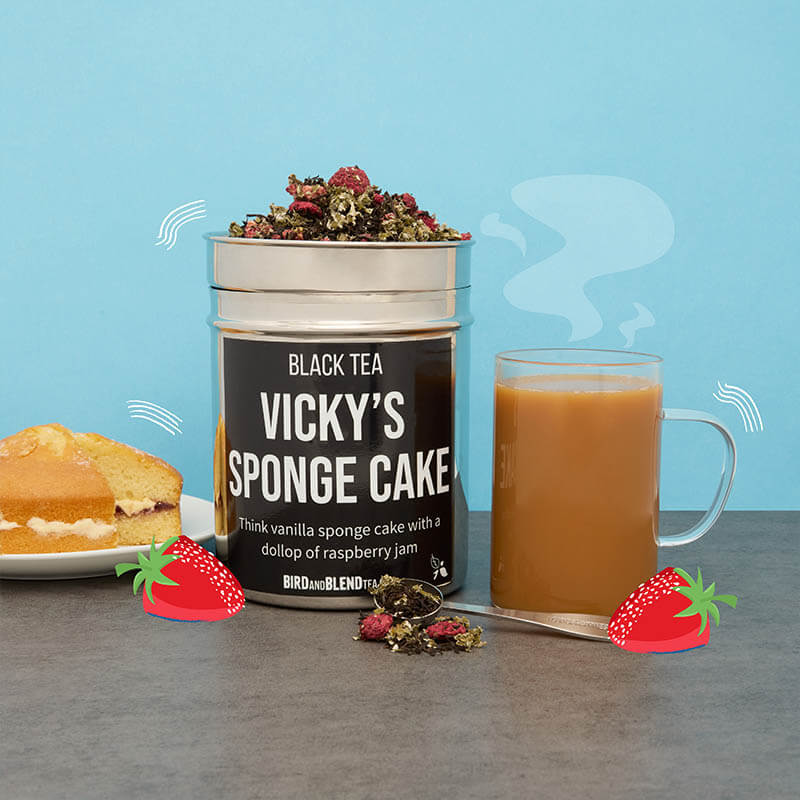 vicky sponge cake tea