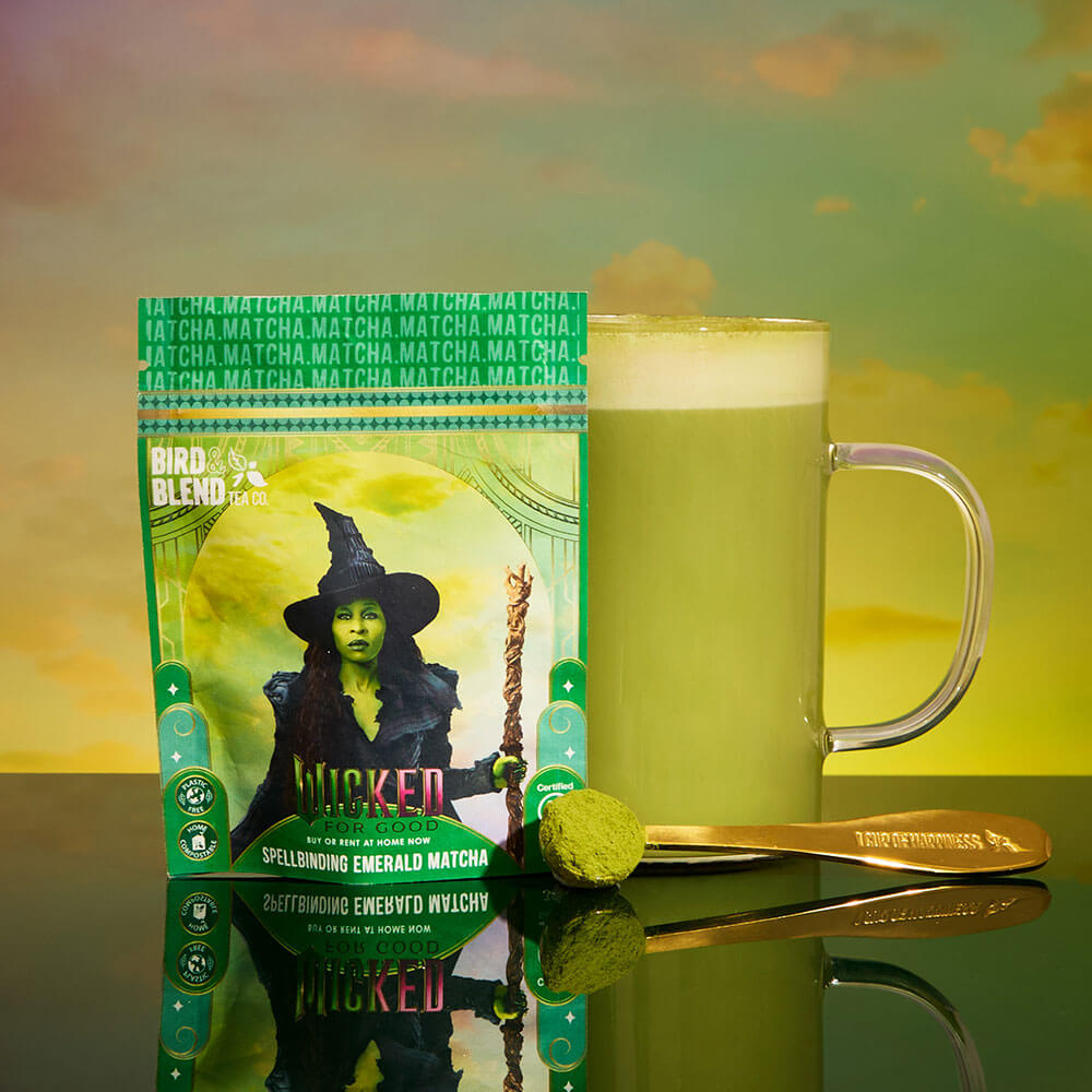 Wicked spellbinding emerald Elphaba matcha tea latte