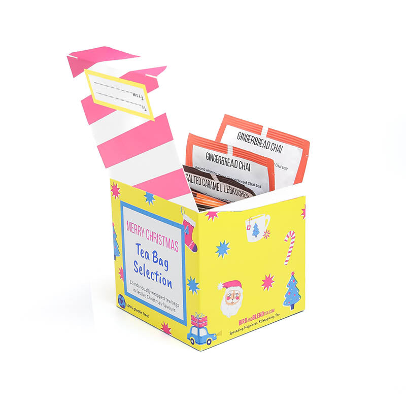 yellow open tea cube