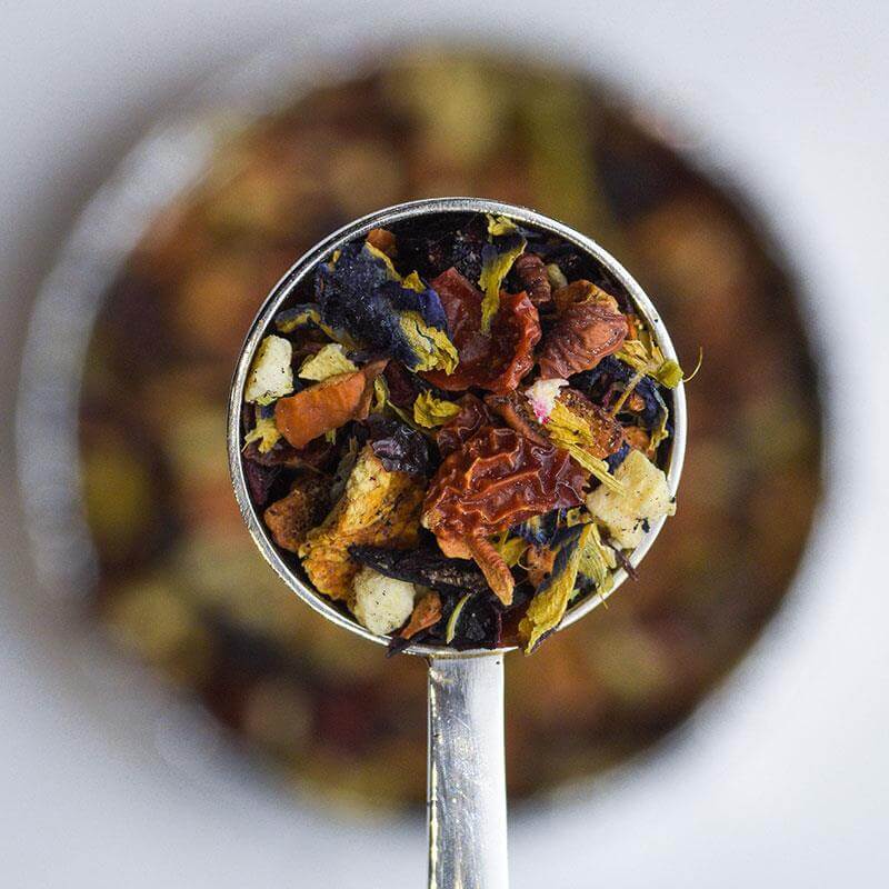 blueberry and peach loose leaf tea