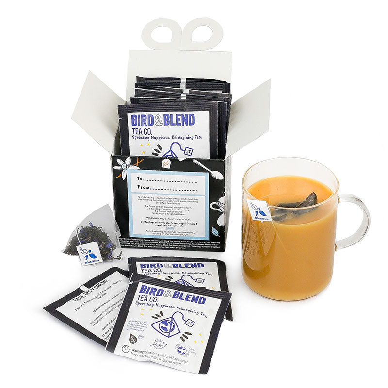 black tea breakfast tea bag gift cube