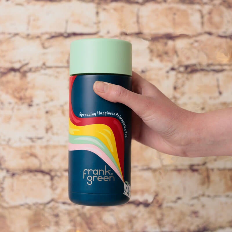 frank green reusable eco tea infuser flask