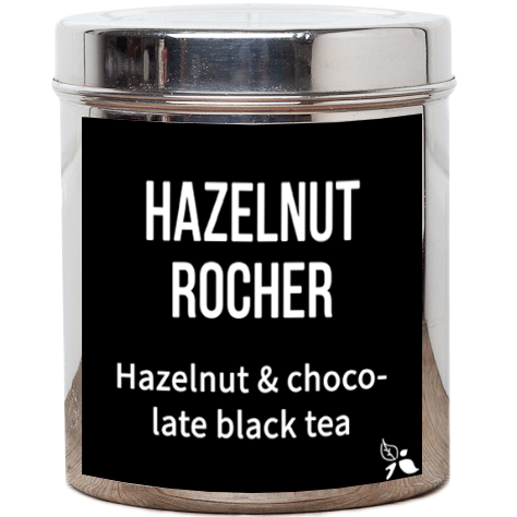 hazelnut rocher loose leaf tea tin