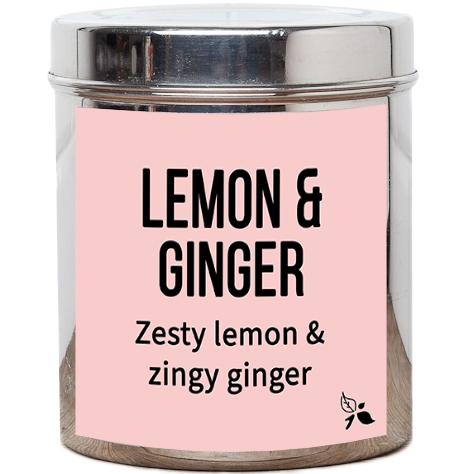 lemon and ginger herbal loose leaf tea
