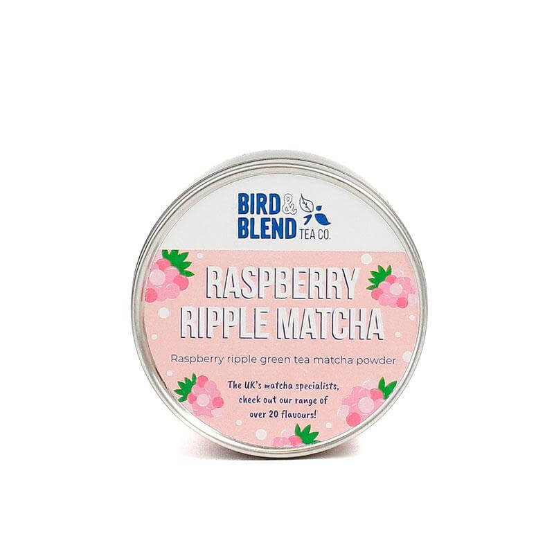 raspberry ripple matcha mini tin