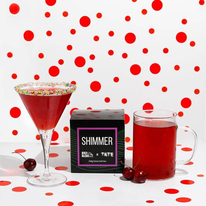 shimmer tea yayoi kusama and tate modern shimmer tea cocktail