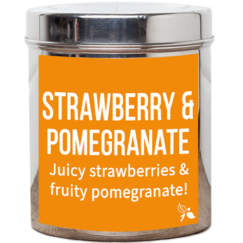 strawberry &amp; pomegranate loose leaf fruit tea