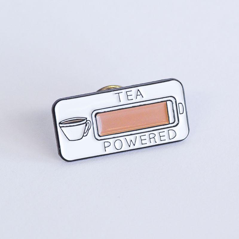 tea pin badge