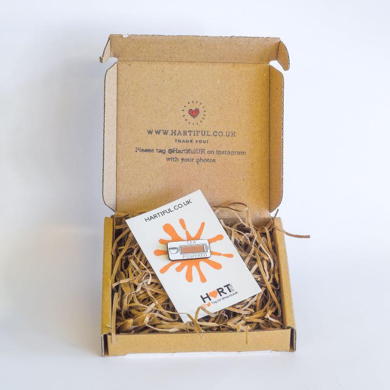 tea pin badge